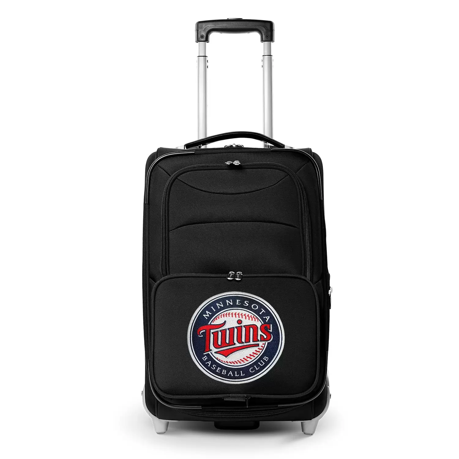 MOJO Black Minnesota Twins 21 Softside Rolling Carry-On Suitcase