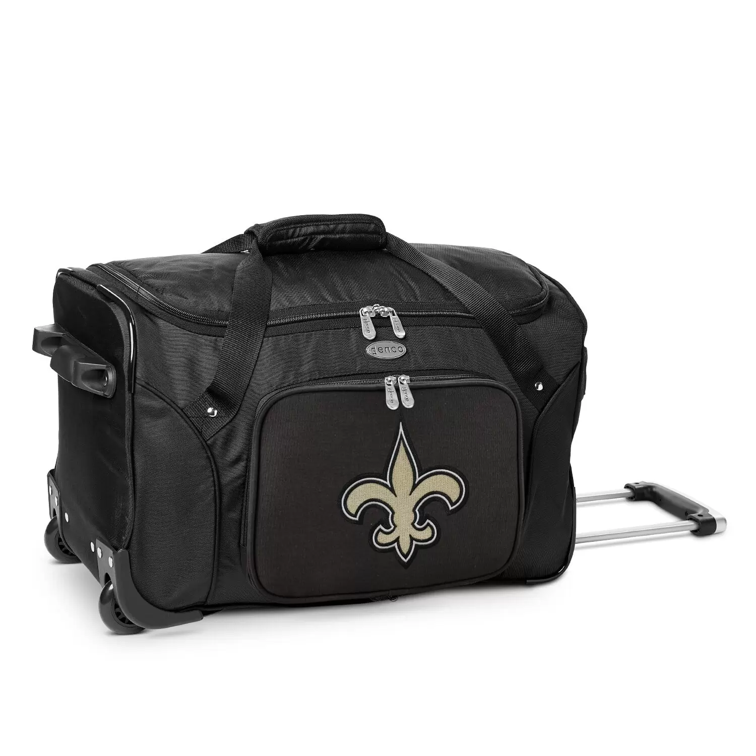 MOJO Black New Orleans Saints 22 2-Wheeled Duffel Bag