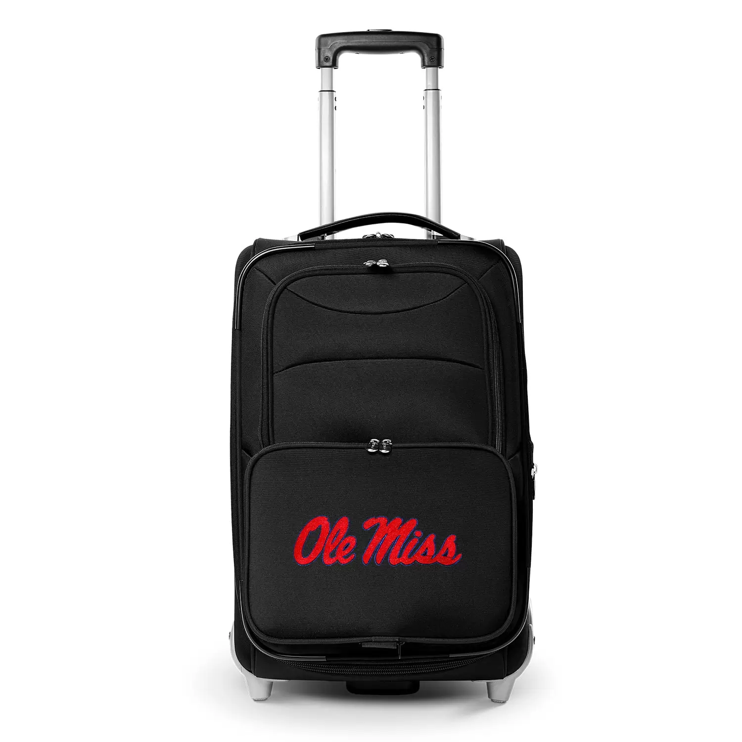 MOJO Black Ole Miss Rebels 21 Softside Rolling Carry-On Suitcase