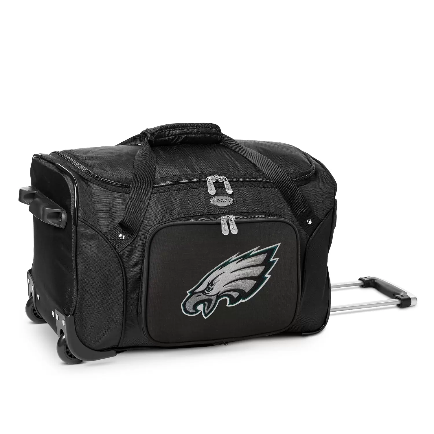 MOJO Black Philadelphia Eagles 22 2-Wheeled Duffel Bag