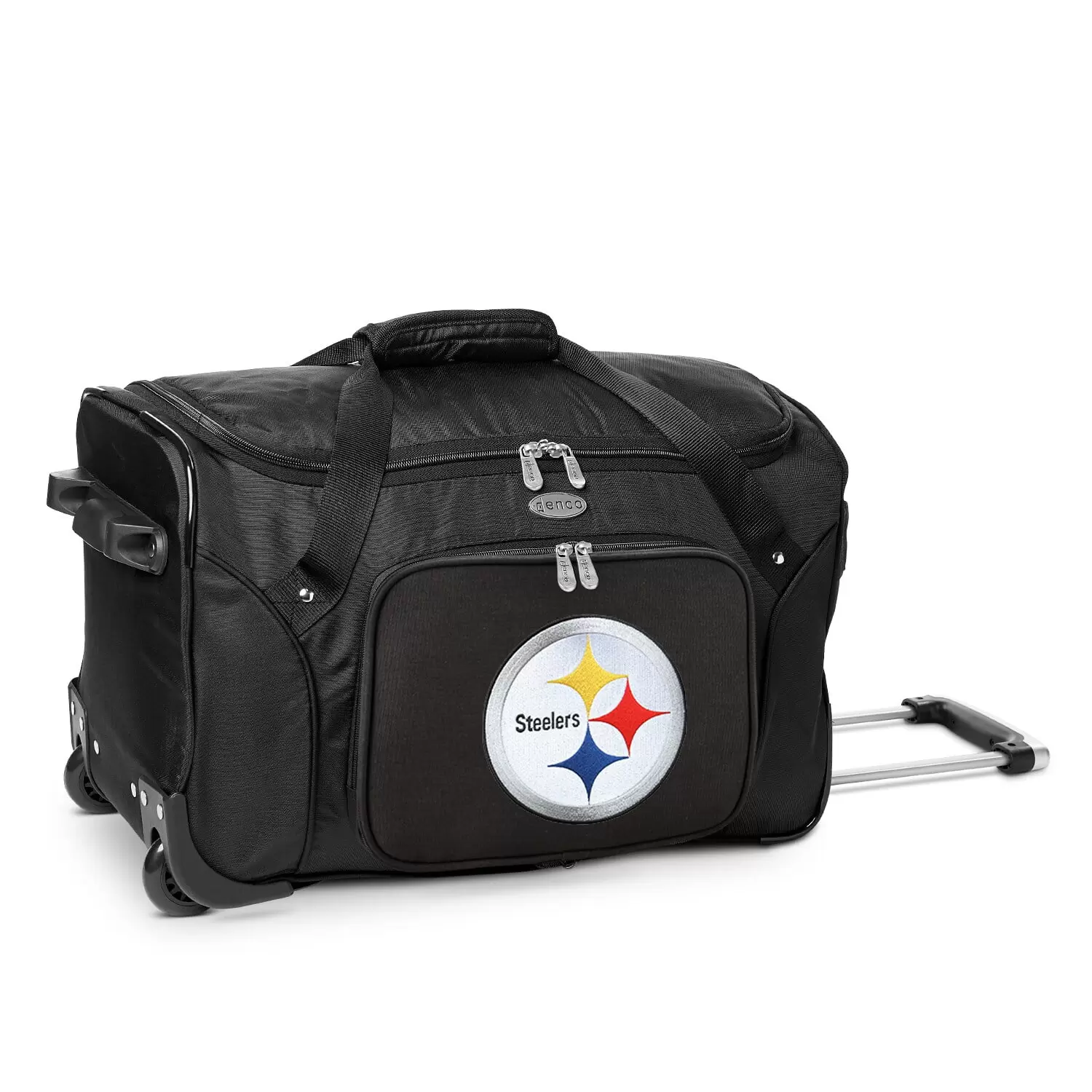 MOJO Black Pittsburgh Steelers 22 2-Wheeled Duffel Bag