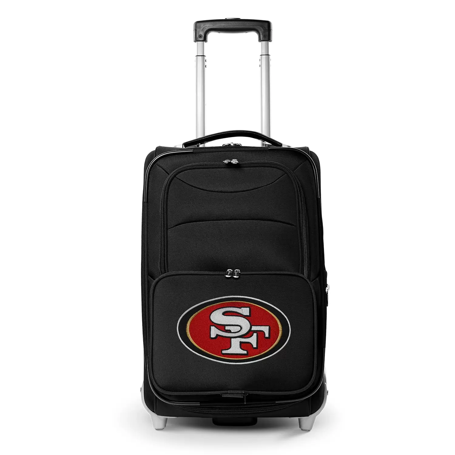 MOJO Black San Francisco 49ers 21 Softside Rolling Carry-On Suitcase