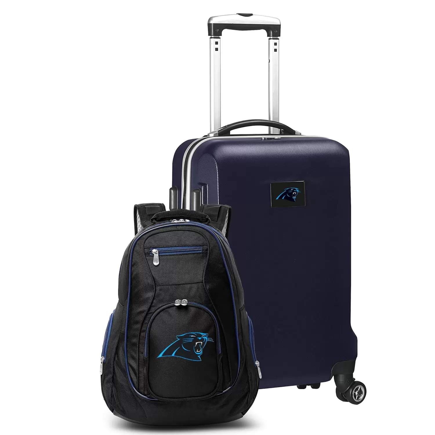 MOJO Navy Carolina Panthers 2-Piece Backpack & Carry-On Set