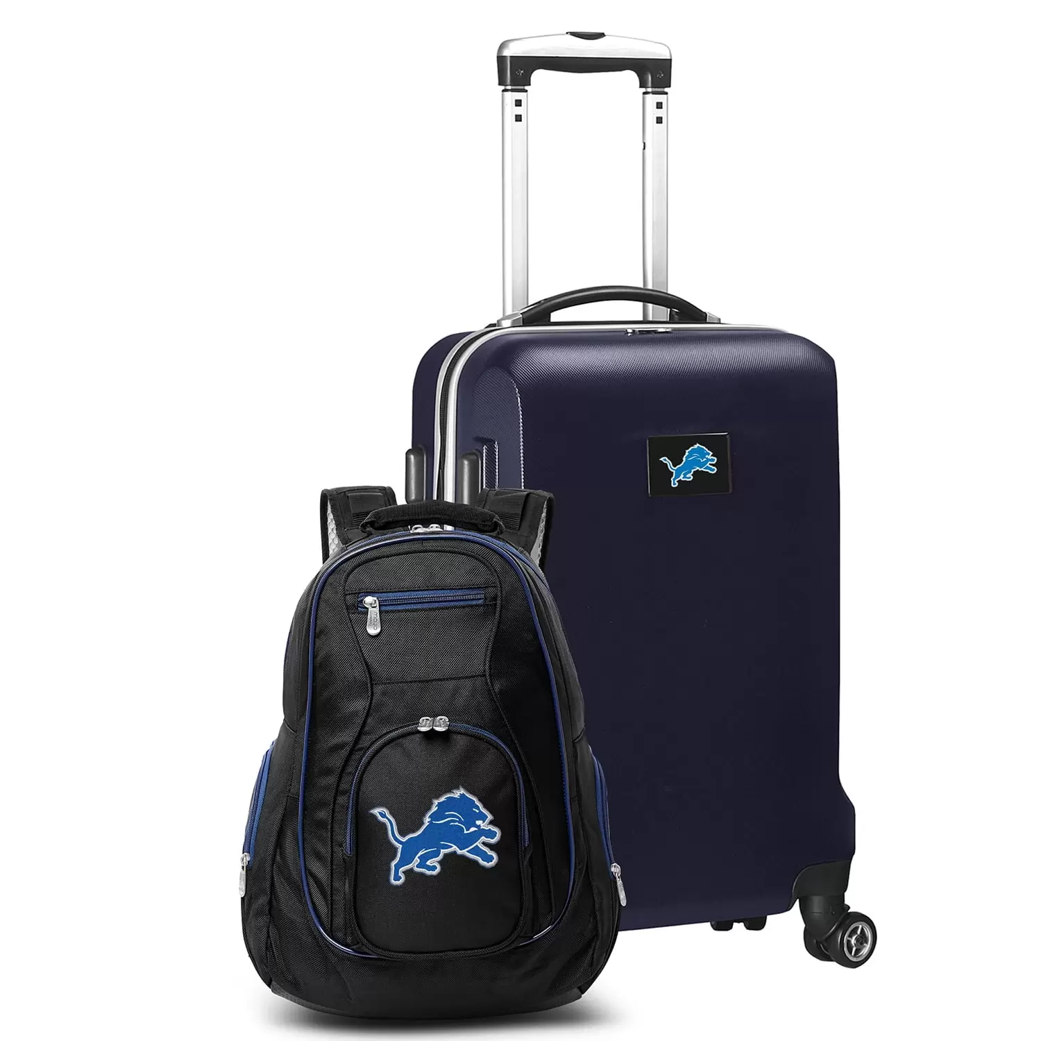 MOJO Navy Detroit Lions 2-Piece Backpack & Carry-On Set