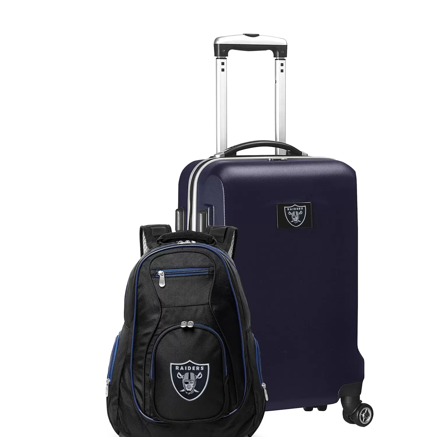 MOJO Navy Las Vegas Raiders 2-Piece Backpack & Carry-On Set