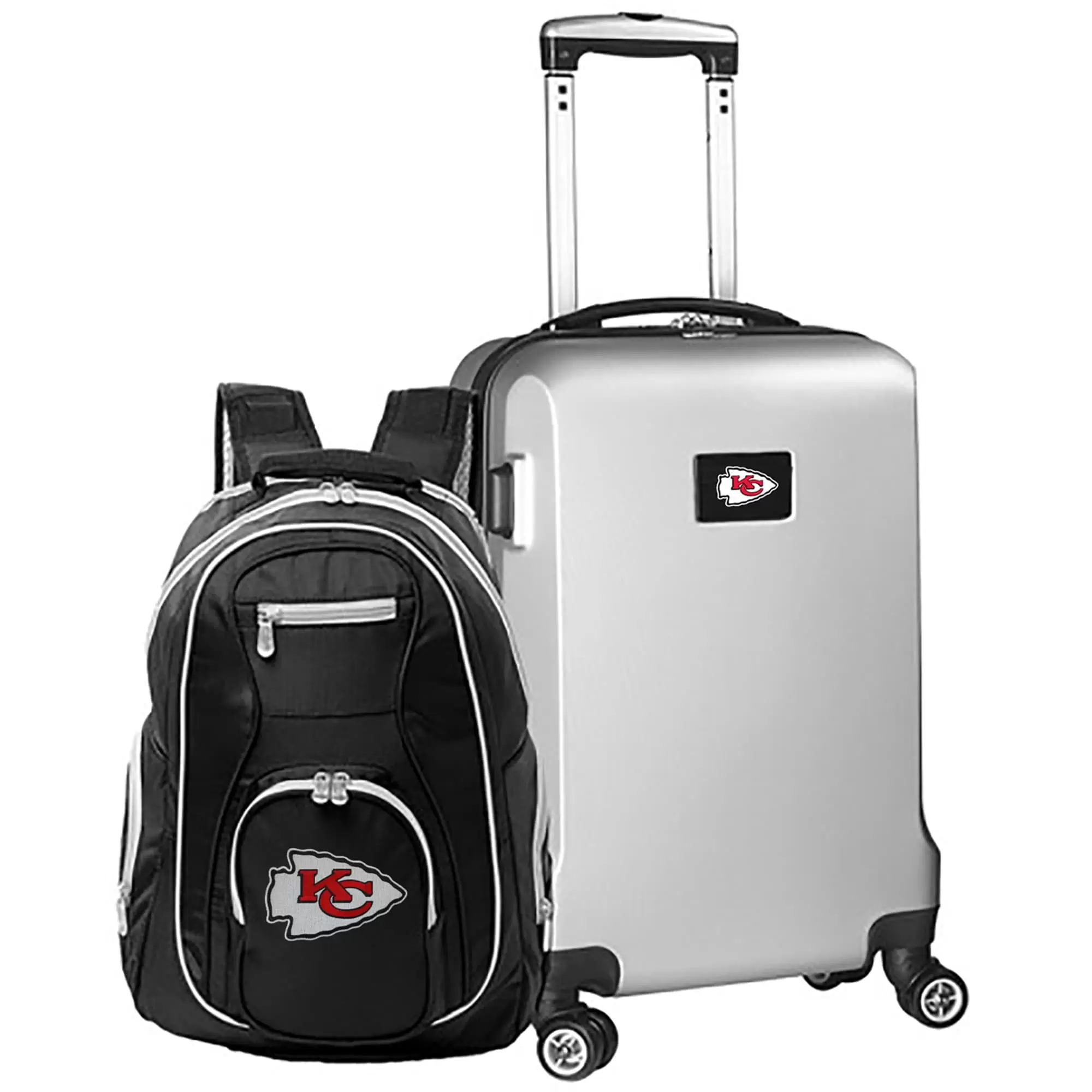 MOJO Silver Kansas City Chiefs 2-Piece Backpack & Carry-On Set