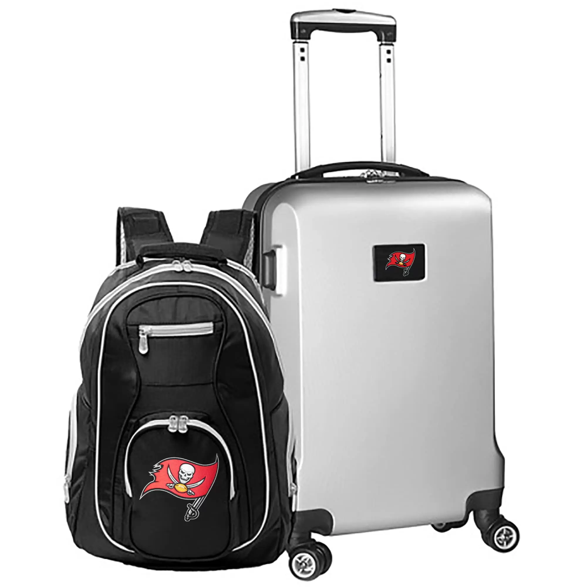 MOJO Silver Tampa Bay Buccaneers 2-Piece Backpack & Carry-On Set