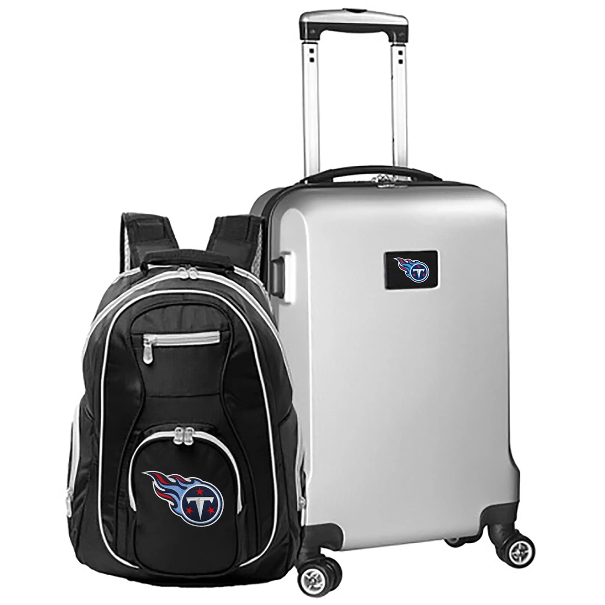 MOJO Silver Tennessee Titans 2-Piece Backpack & Carry-On Set