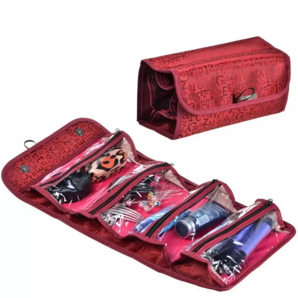 Make Up Cosmetic Bag Case Women Makeup Bag Hanging Toiletries Travel Kit Jewelry Organizer Cosmetic Case