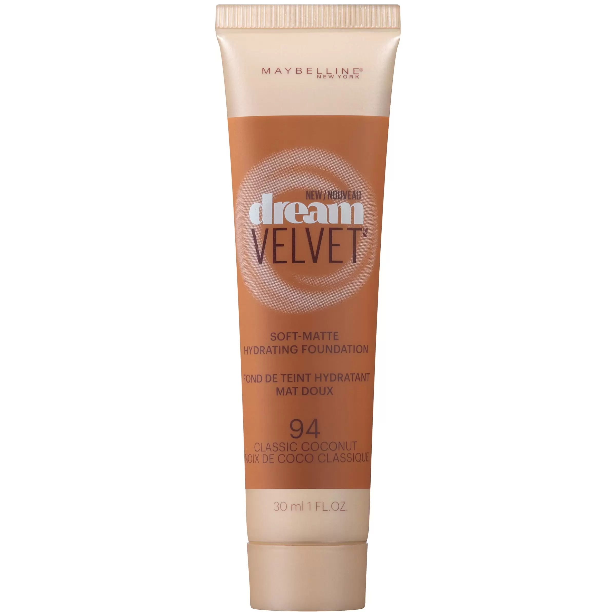 Maybelline Dream Velvet Soft-Matte Hydrating Foundation. Classic Coconut. 1 Fl Oz