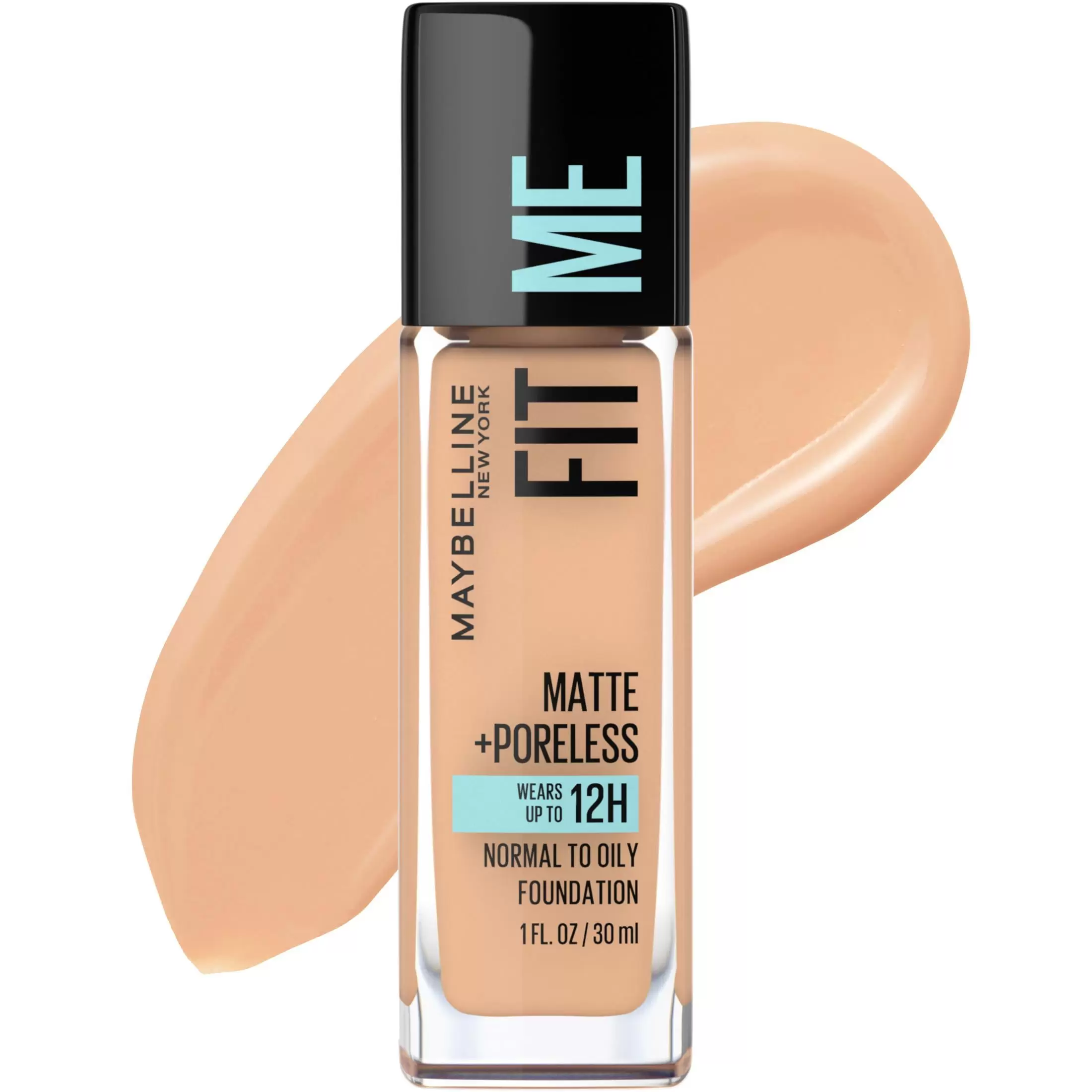 Maybelline Fit Me Matte + Poreless Liquid Foundation Makeup. 130 Buff Beige. 1 fl oz