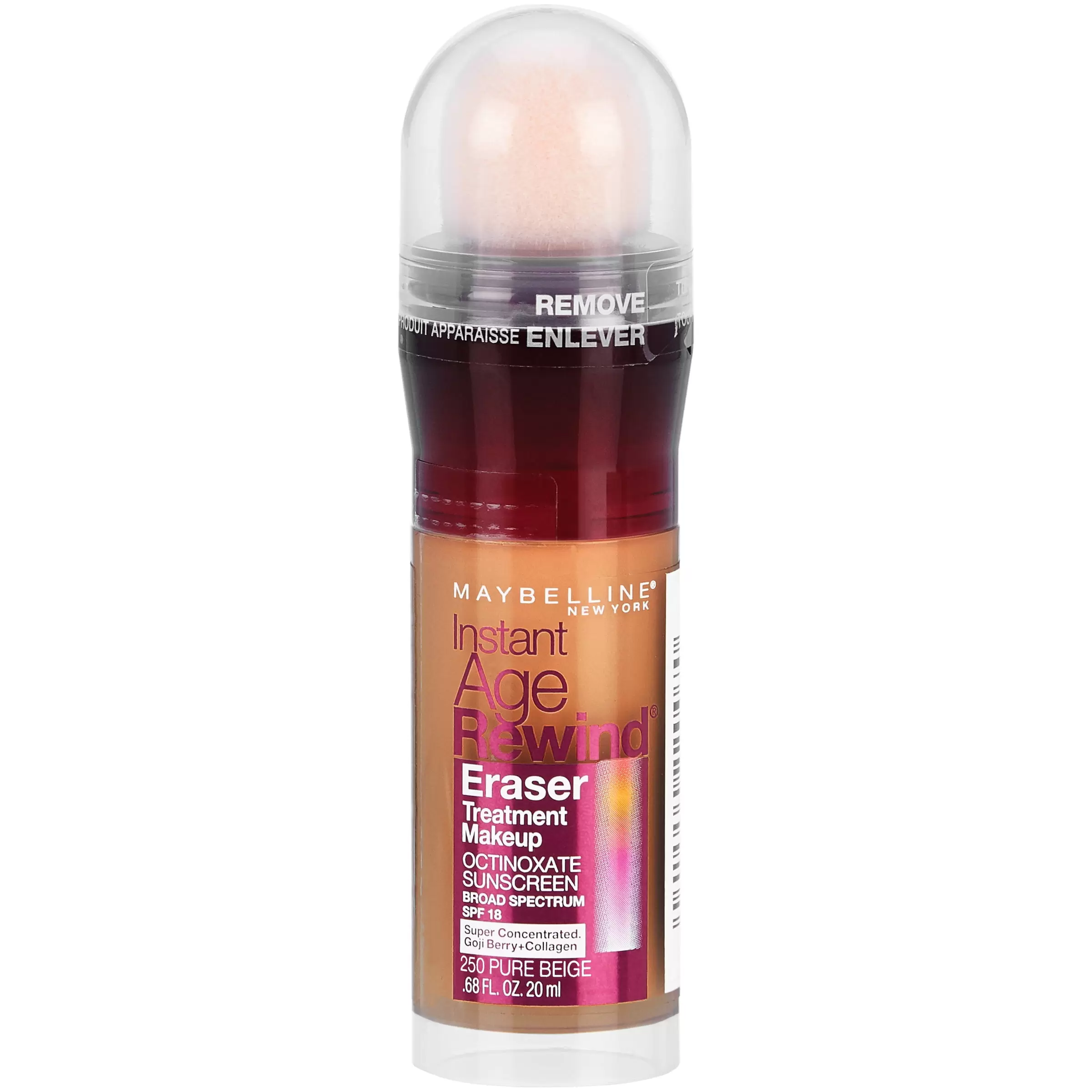 Maybelline Instant Age Rewind Eraser Treatment Makeup. SPF 18. Pure Beige. 0.68 fl oz