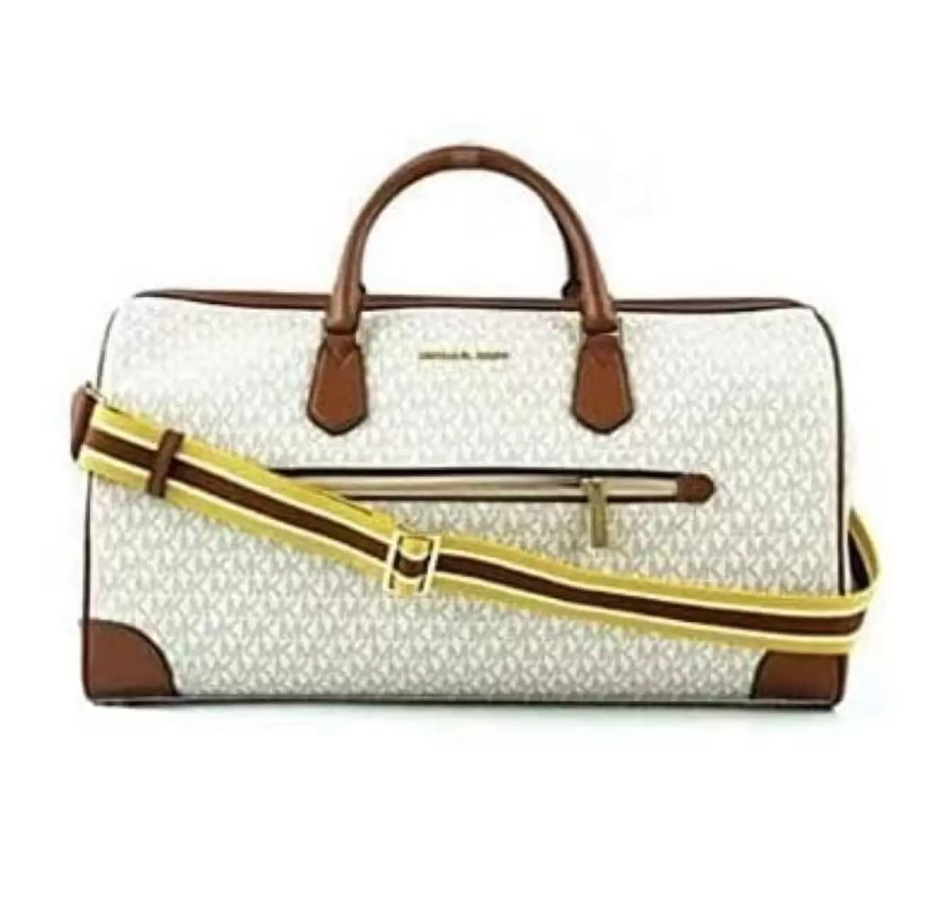 Michael Kors Jet Set Travel XL Duffle Weekender Luggage Bag Vanilla