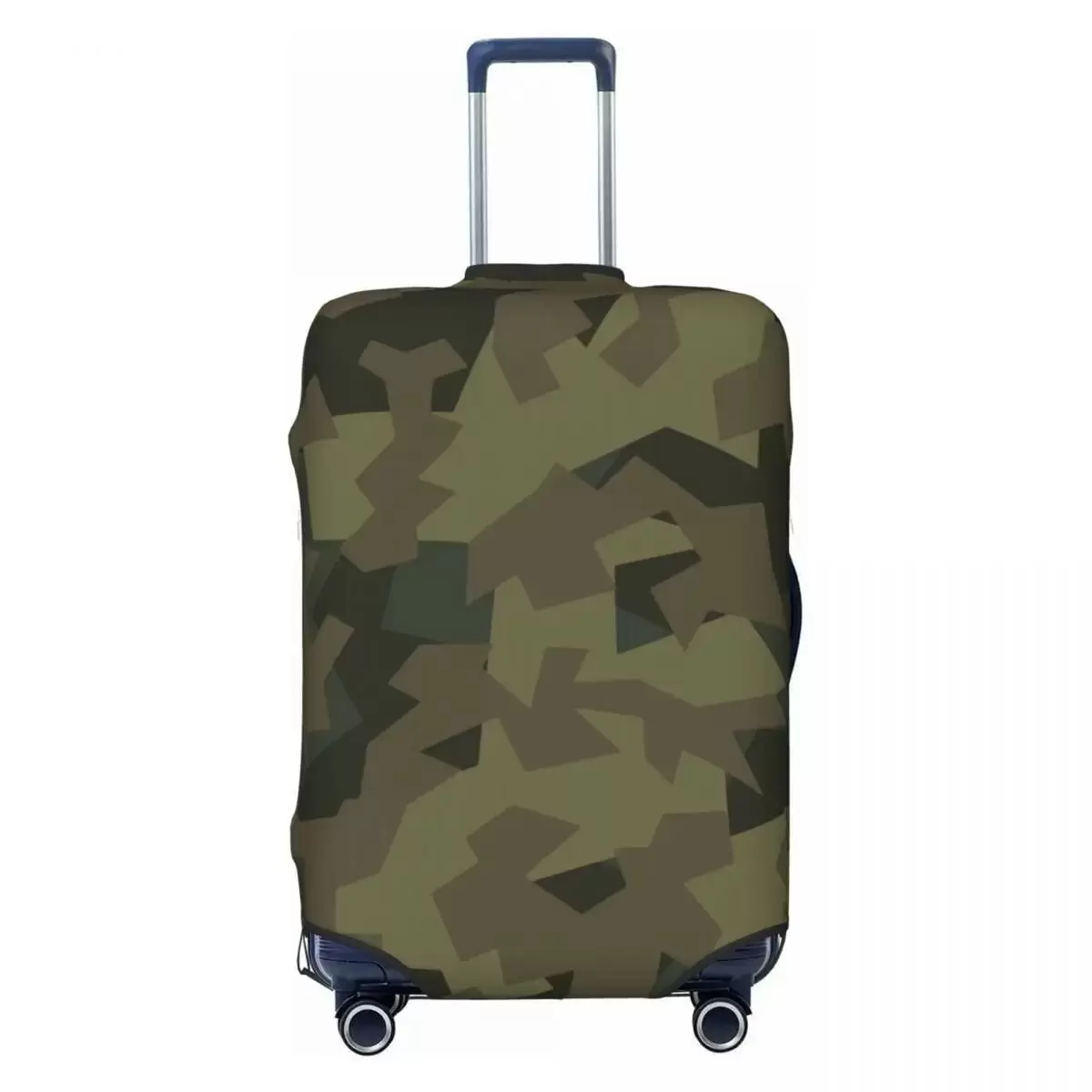 Military Camo Suitcase Cover Green Camouflage Army Flight Cruise Trip Useful Luggage Accesories Protection