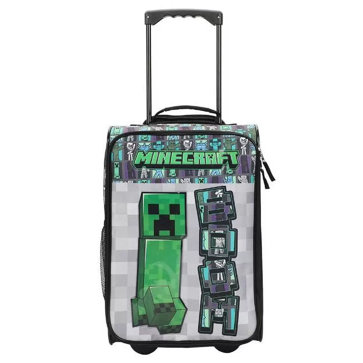 Minecraft Creeper Youth 18 Soft Sided Roller Carry-On Travel Suitcase