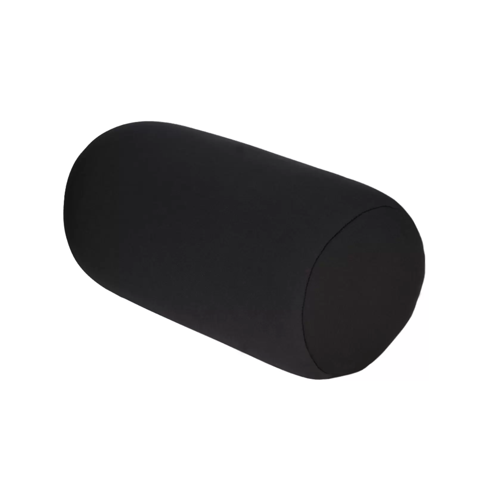 Miniature bead rolling cushion. super soft travel home sleep pillow. round tube pillow soft cushion back head support column cushion to relieve stress relaxation[black]