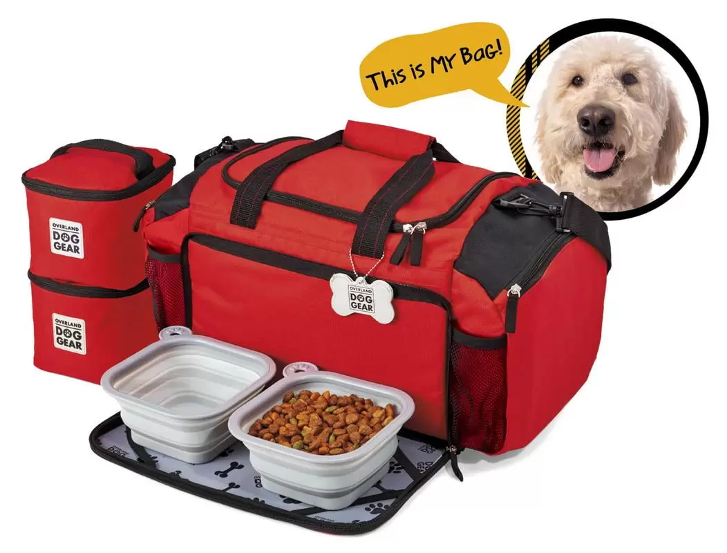 Mobile Dog Gear Ultimate Week Away Duffle. Red