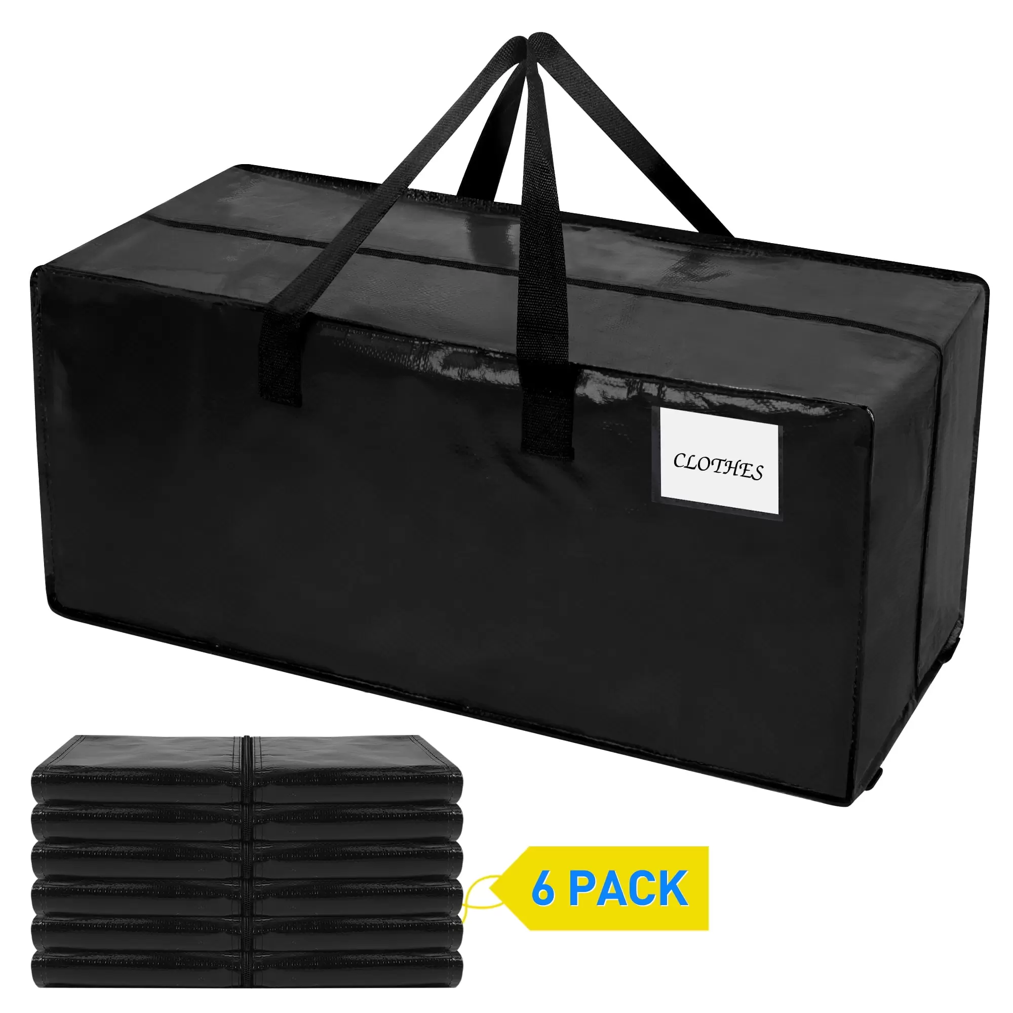 Moving Bags. 88L Heavy Duty Moving Bags with Zippers and Sturdy Handles. Storage Bags for Space Saving and Packing. Collapsible Moving Supplies. Storage Totes