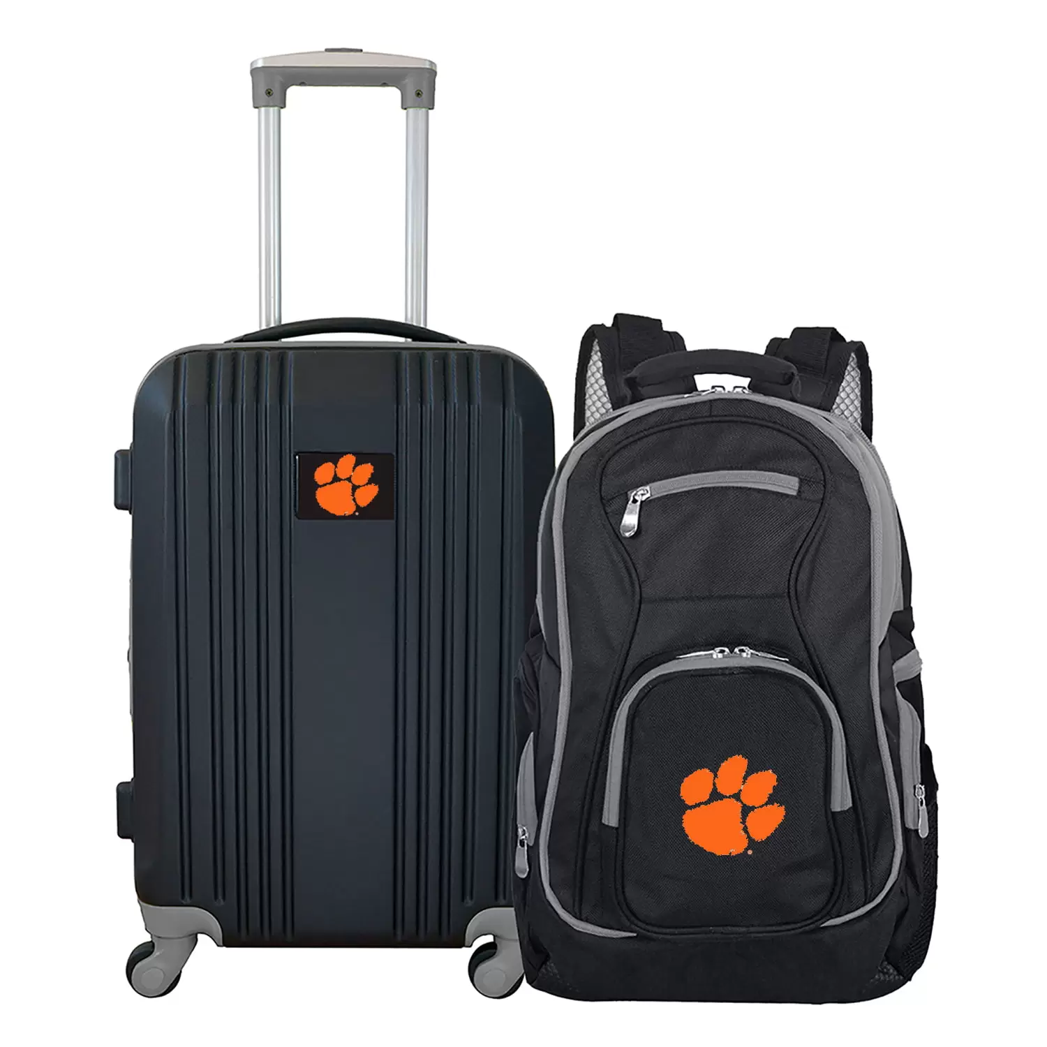 NCAA Clemson Tigers 2-Piece Luggage and Backpack Set