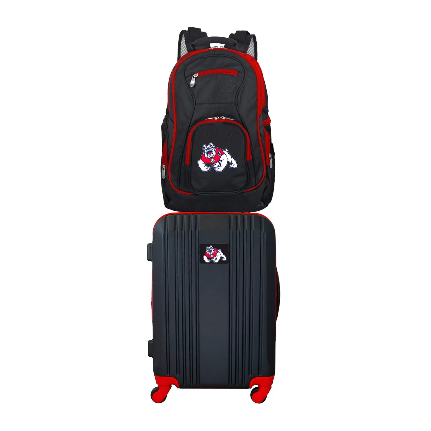 NCAA Fresno State Bulldogs 2-Piece Luggage and Backpack Set