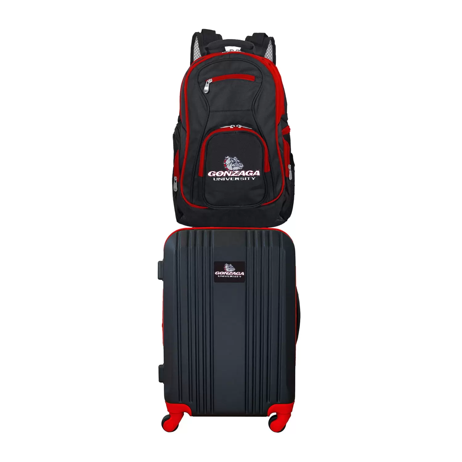 NCAA Gonzaga University Bulldogs 2-Piece Luggage and Backpack Set