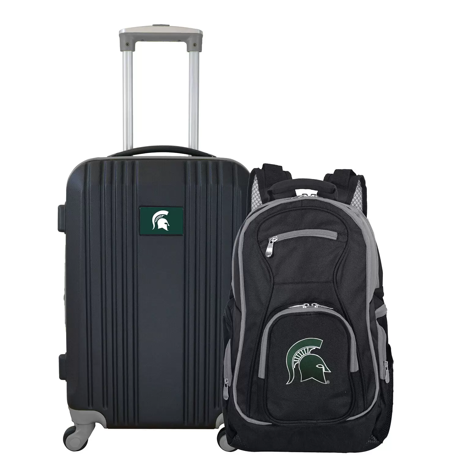 NCAA Michigan State Spartans 2-Piece Luggage and Backpack Set