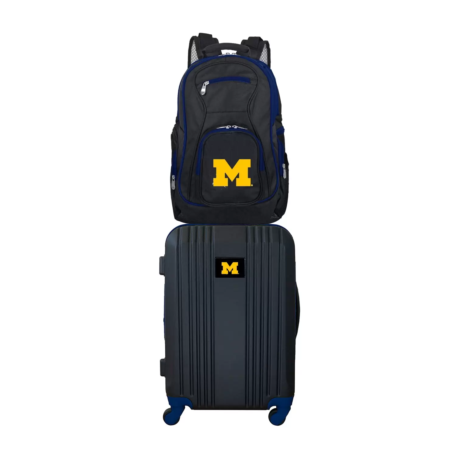 NCAA Michigan Wolverines 2-Piece Luggage and Backpack Set