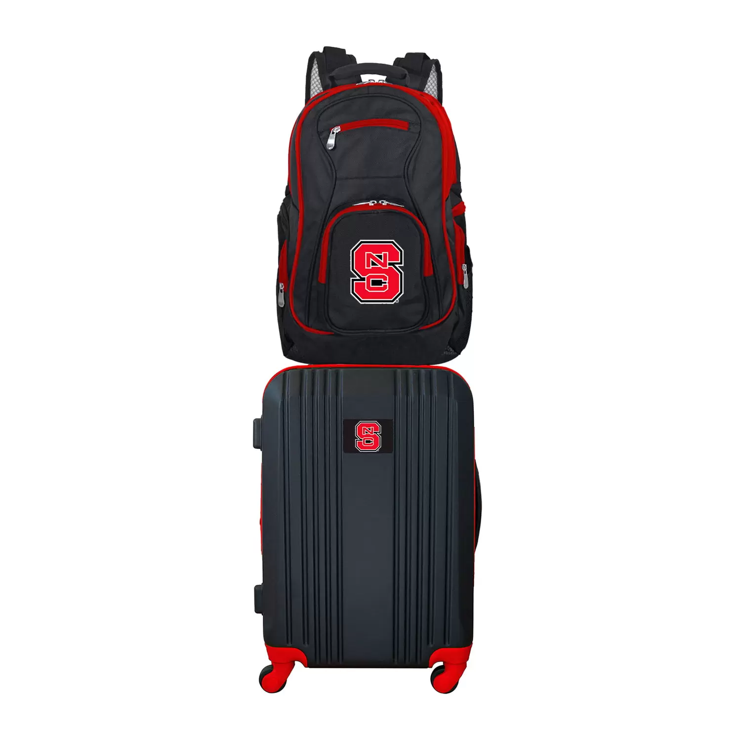 NCAA NC State Wolfpack 2-Piece Luggage and Backpack Set