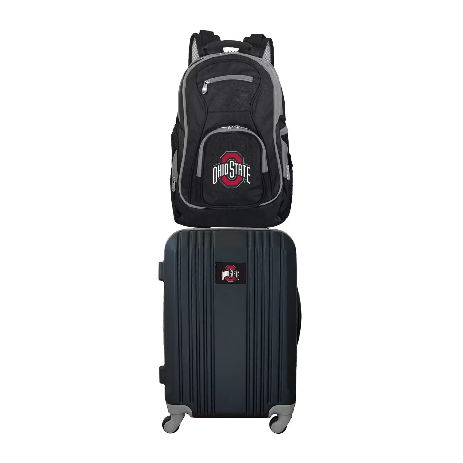 NCAA Ohio State University Buckeyes 2-Piece Luggage and Backpack Set