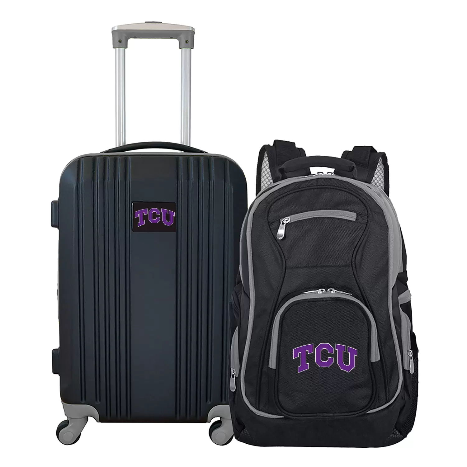 NCAA Texas Christian University Horned Frogs 2-Piece Luggage and Backpack Set