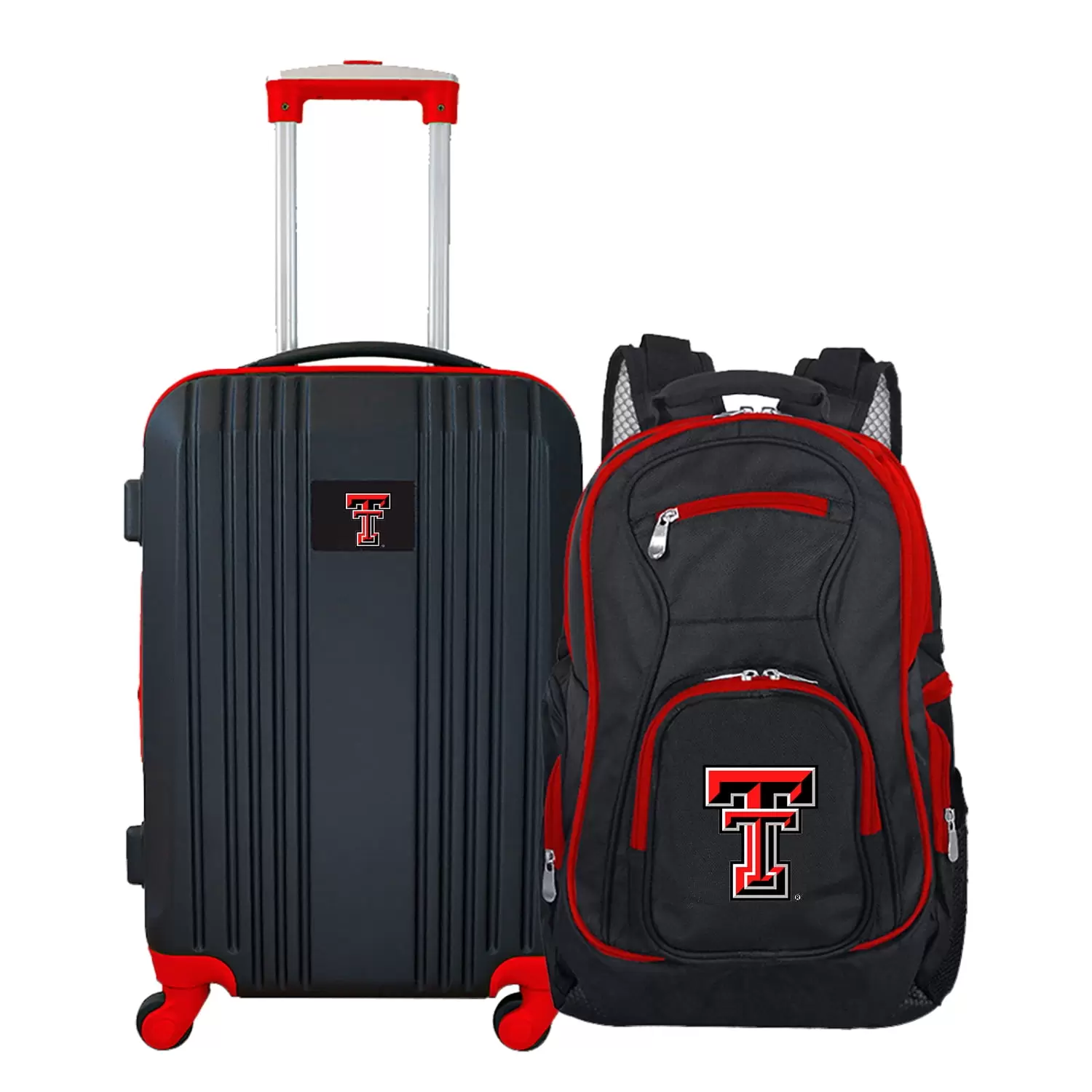 NCAA Texas Tech Red Raiders 2-Piece Luggage and Backpack Set