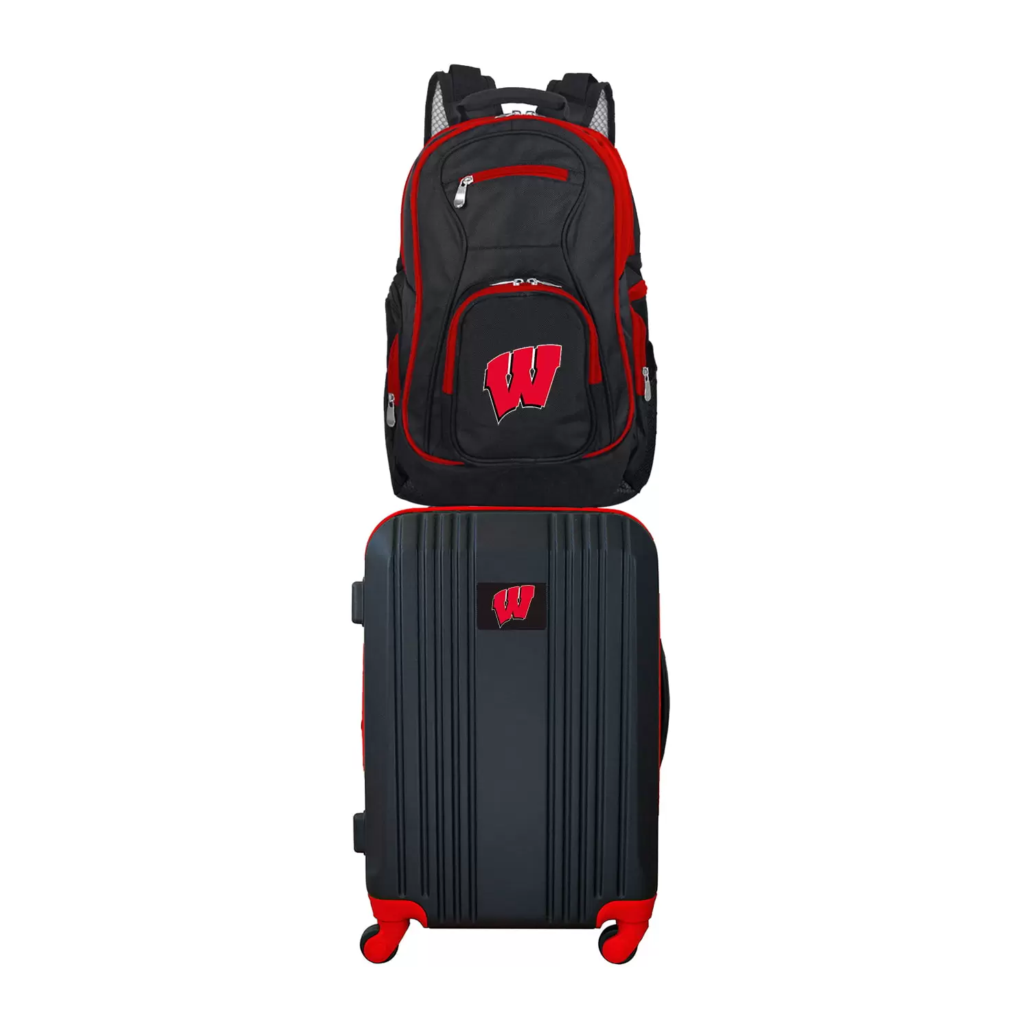 NCAA Wisconsin Badgers 2-Piece Luggage and Backpack Set