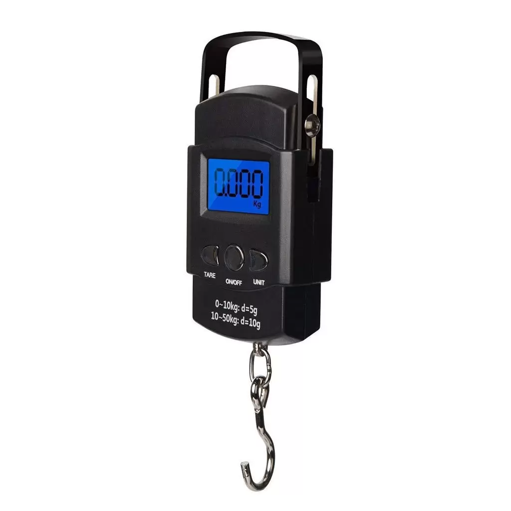 NESZZMIR Weight Digital Travel Hanging Hook Scale Electronic Hand Luggage LCD Fish Kitchen .Dining & Bar