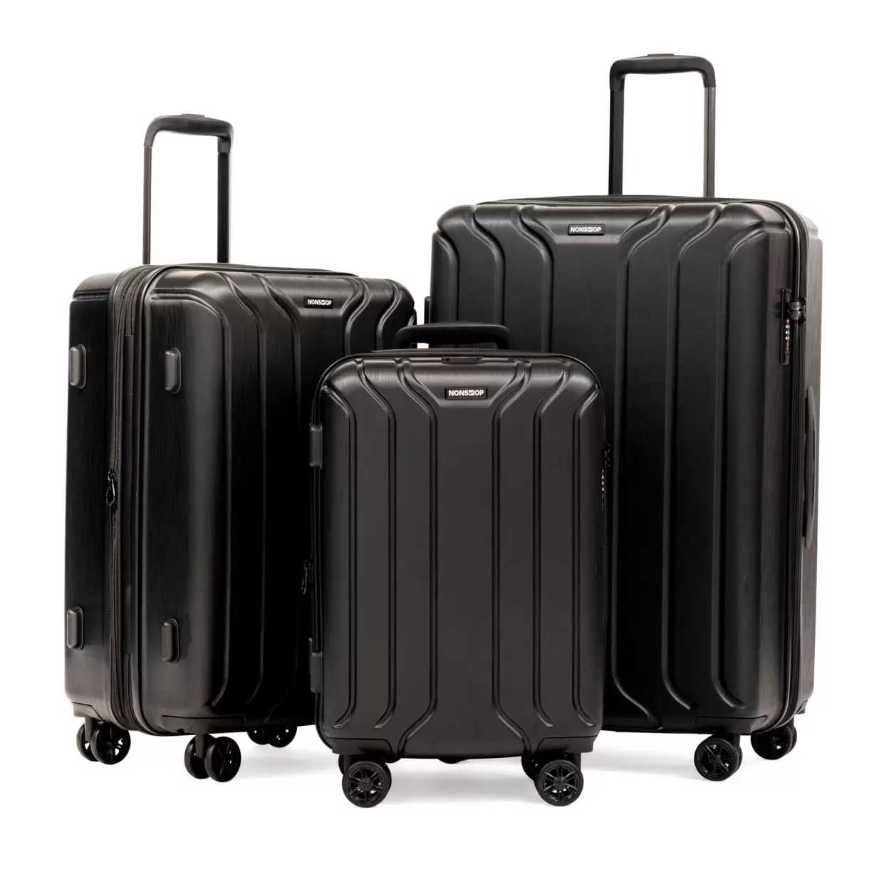 NEW YORK 3 Piece Set (20/24/28) 4-Wheel Luggage Set + 2 packing cubes