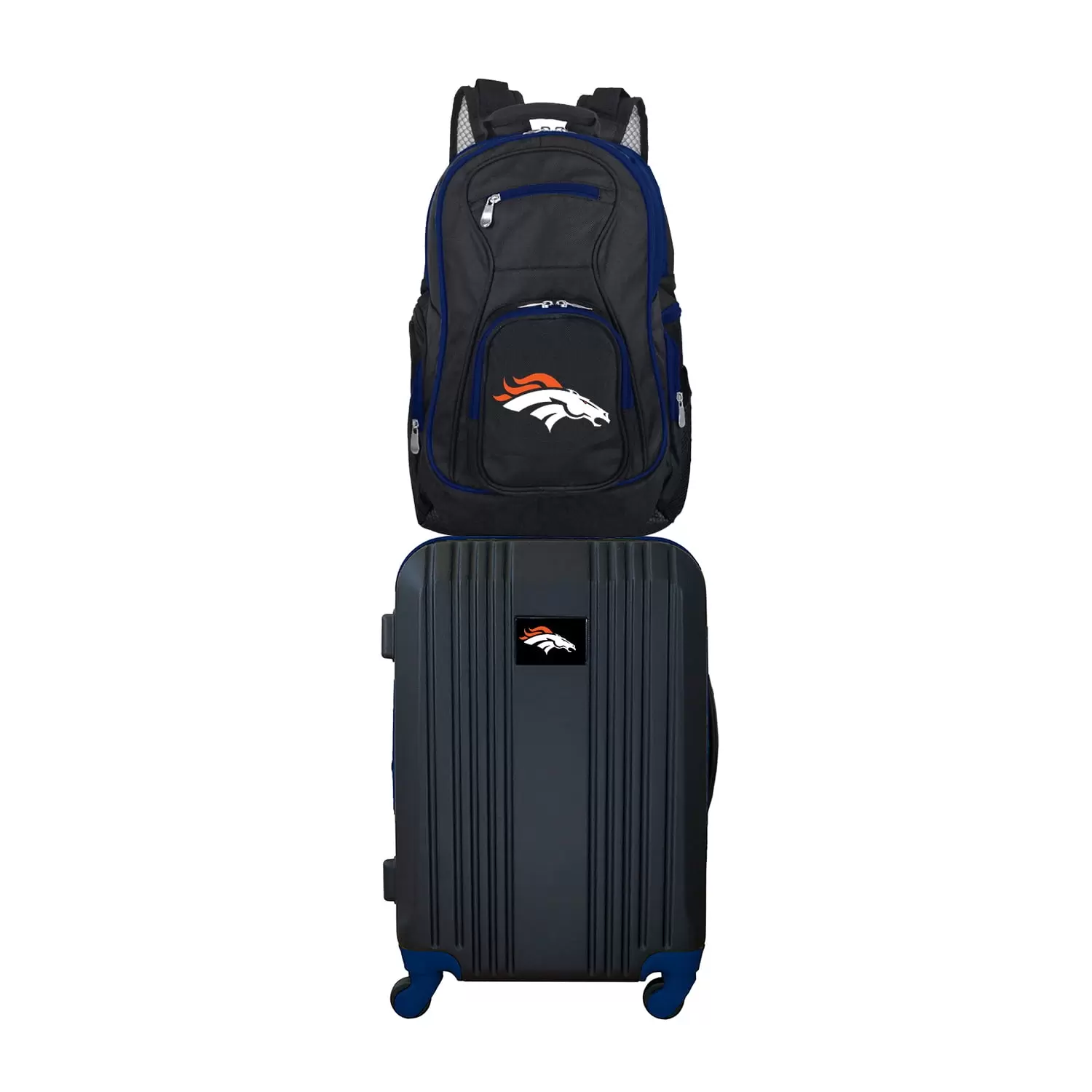 NFL Denver Broncos 2-Piece Luggage and Backpack Set