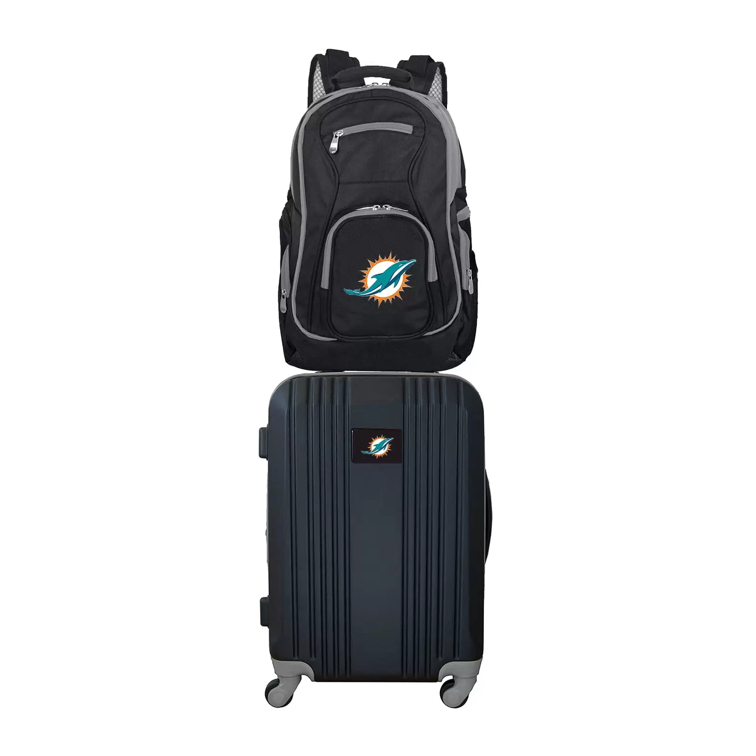 NFL Miami Dolphins 2-Piece Luggage and Backpack Set