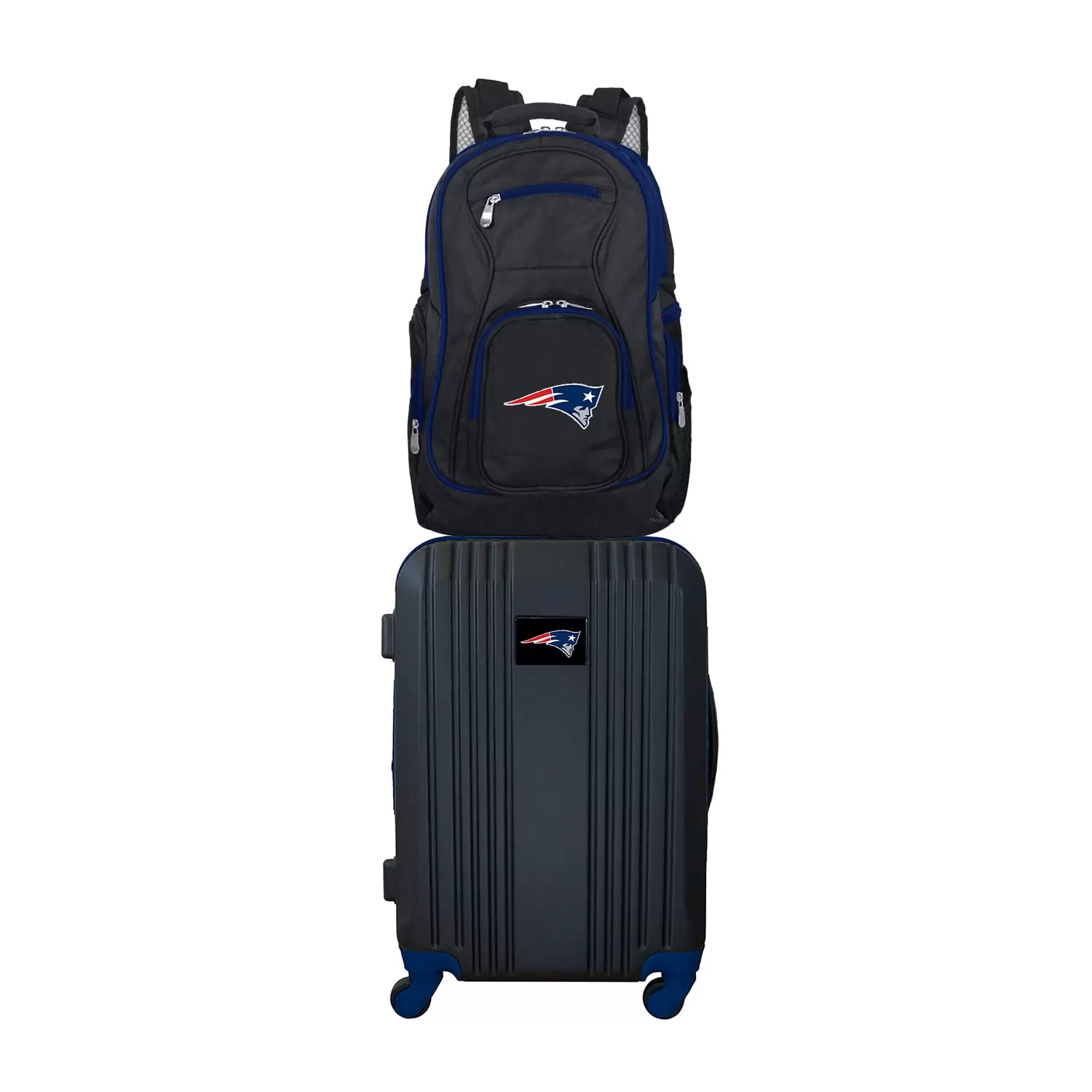 NFL New England Patriots 2-Piece Luggage and Backpack Set