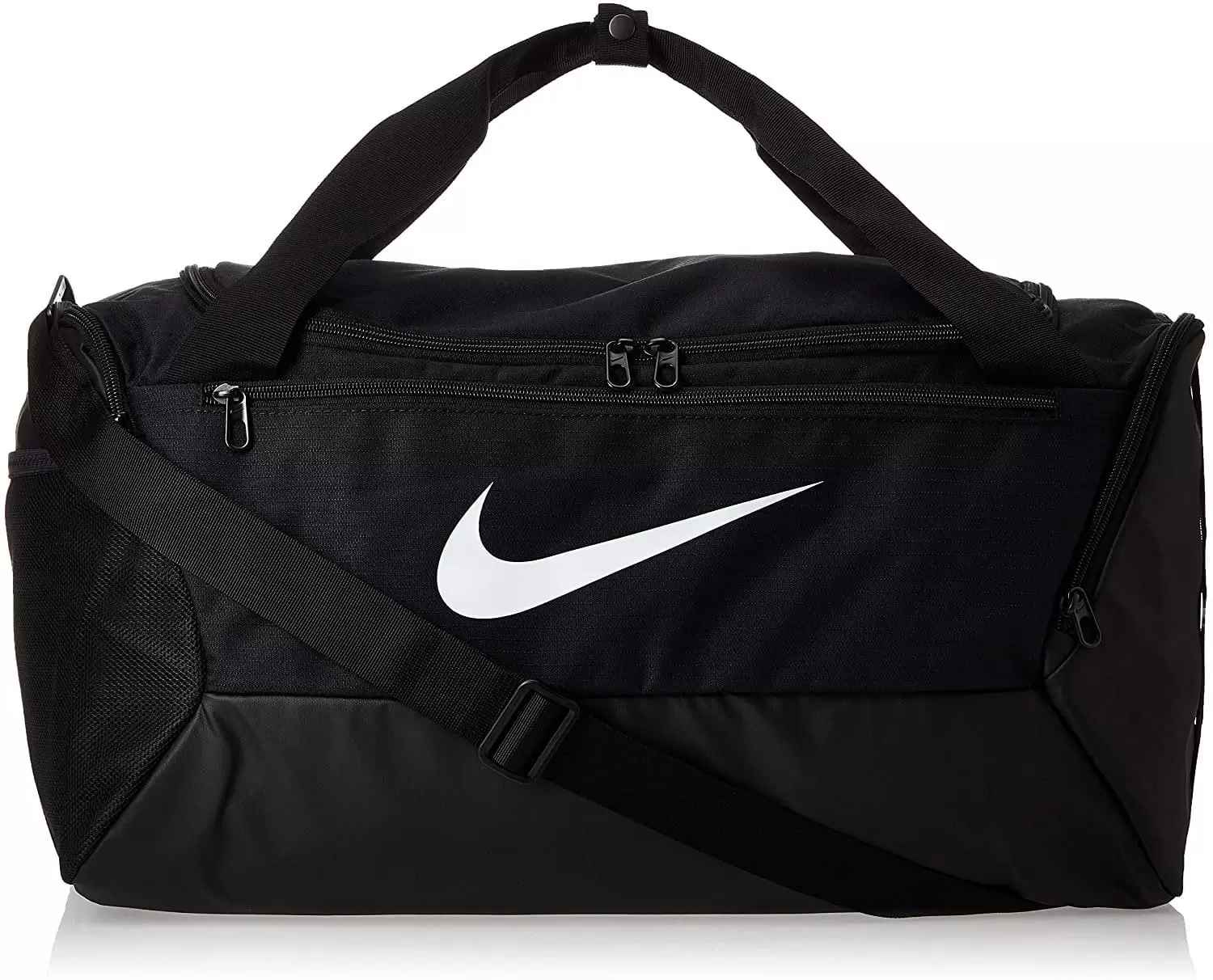 NIKE Brasilia Small Duffel - 9.0. Black/Black/White. Misc