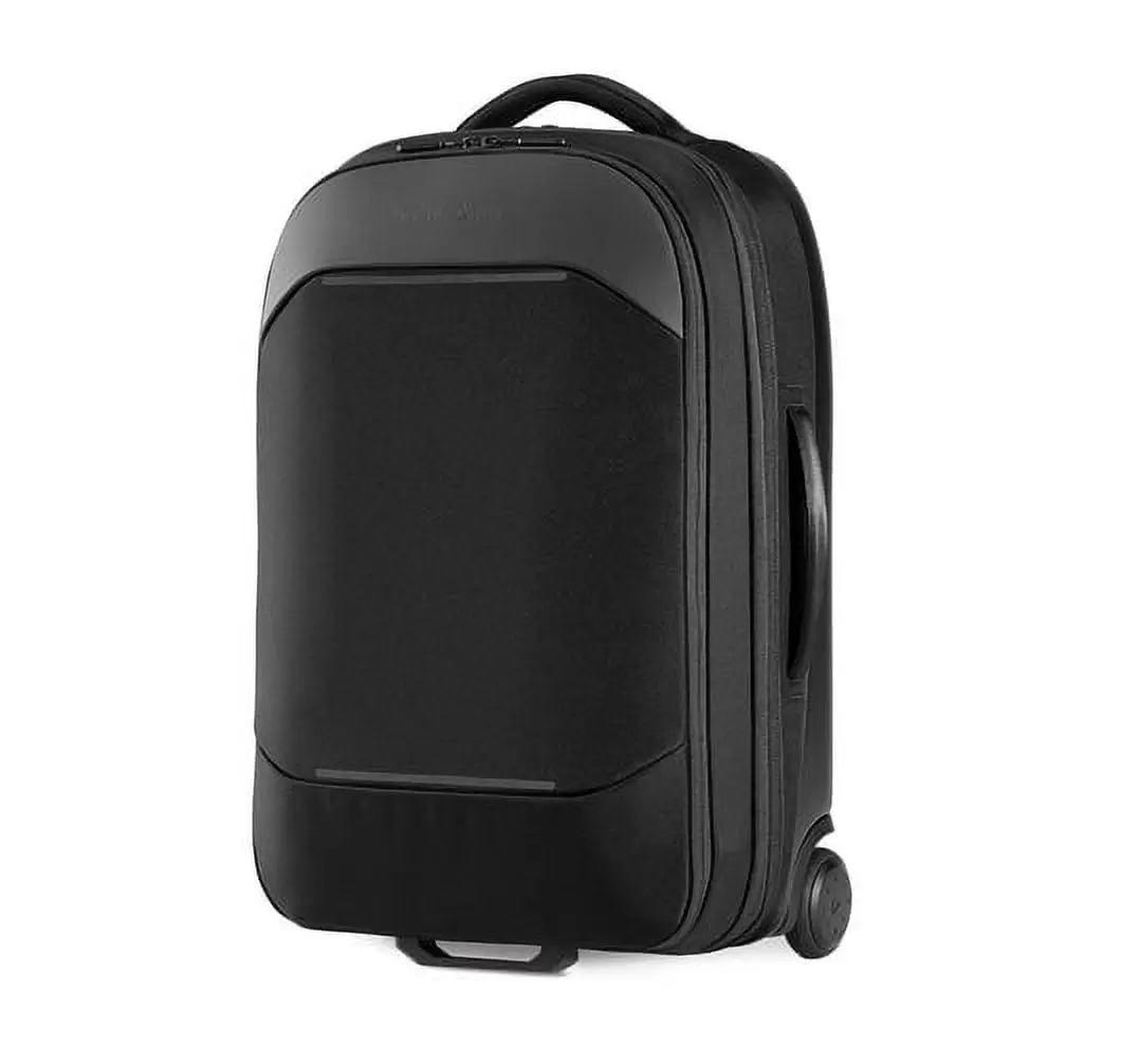 NOMATIC Navigator Carry-On 37L w/ 8L Built-In Expansion | Anti-Theft Carry-On for Airplane Travel | Premium Hardshell Roller Luggage. 17 Laptop Compartment. Black