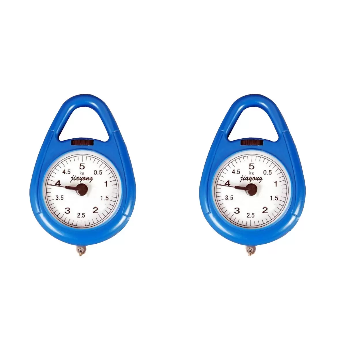 NUOLUX 2pcs Portable Fishing Scale Luggage Scale Hanging Scale Spring Balance Kitchen Household Scale (Random Color)