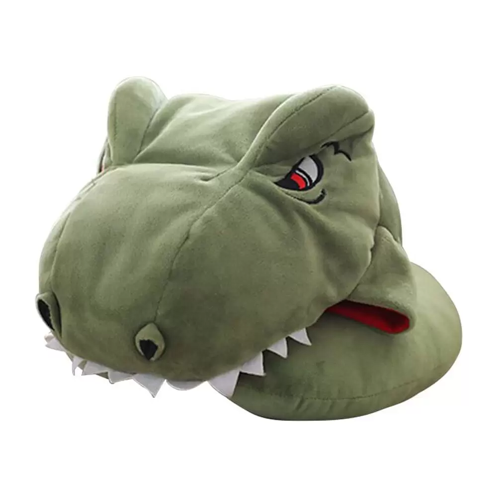 NUOLUX Dinosaur Hooded Neck Pillow Cartoon Plush Animal Travel Pillow Stuffed Doll Toy for Children Adults