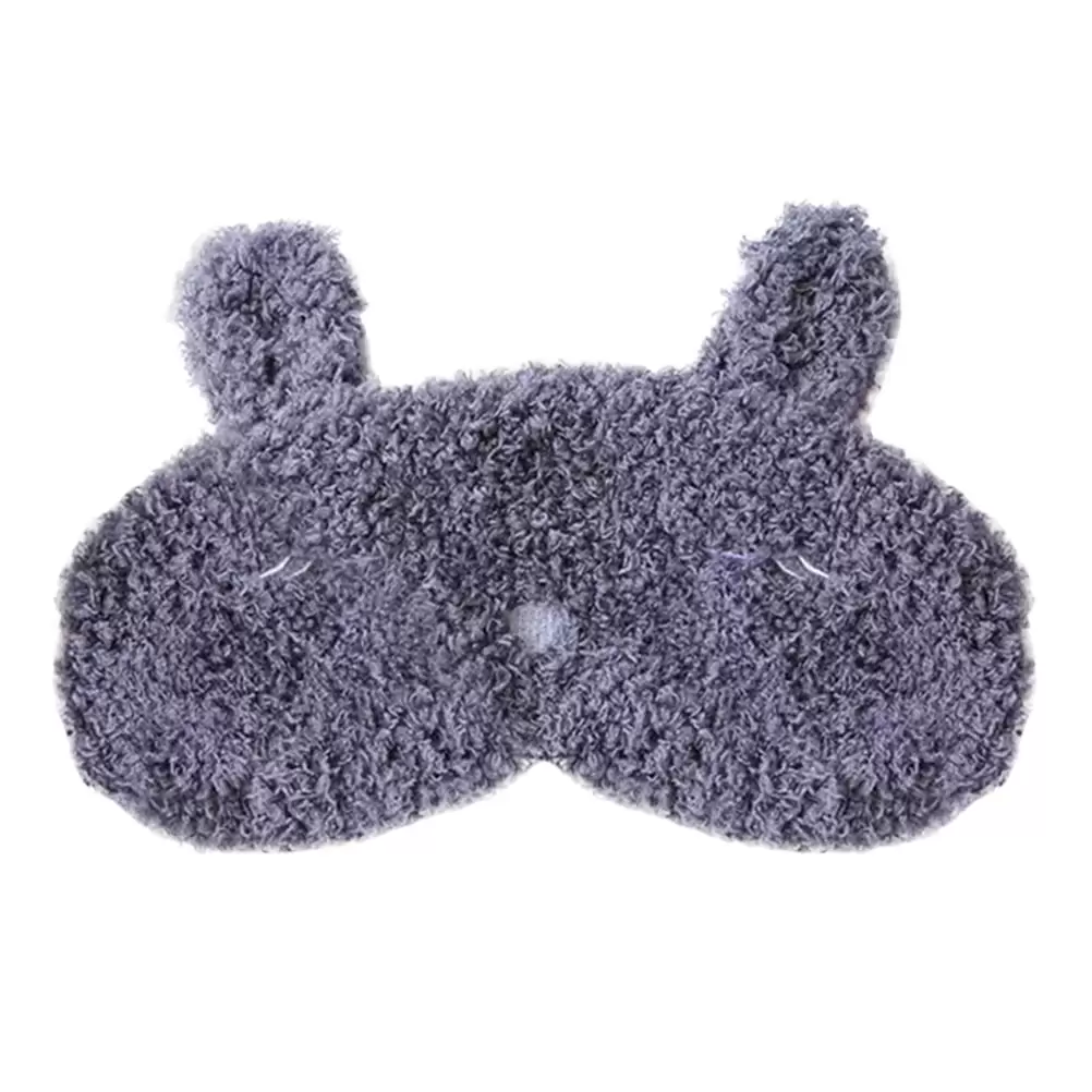 NUOLUX Plush Eye Mask Eyeshade Cartoon Eye Mask Rabbit Cat Eye Patch for Sleep Nip