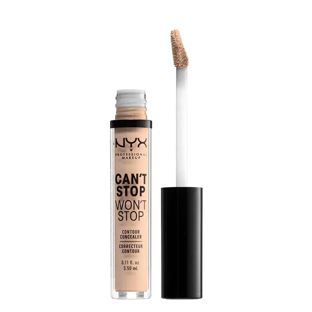 NYX Professional Makeup Can't Stop Won't Stop Full Coverage Concealer. 24Hr Matte Finish. Vanilla