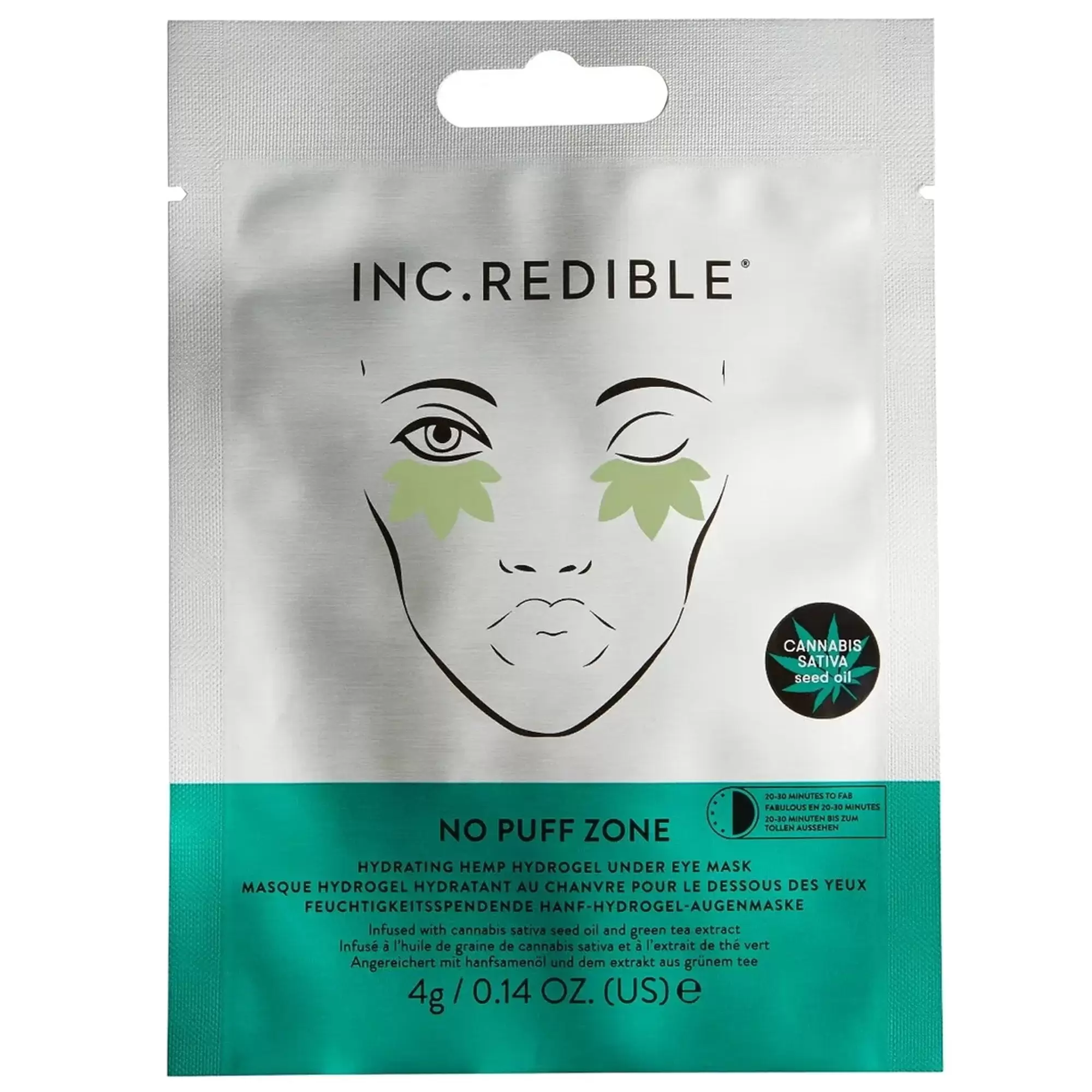 Nails Inc - No Puff Zone Hydrating Hemp Hydrogel Under Eye Mask