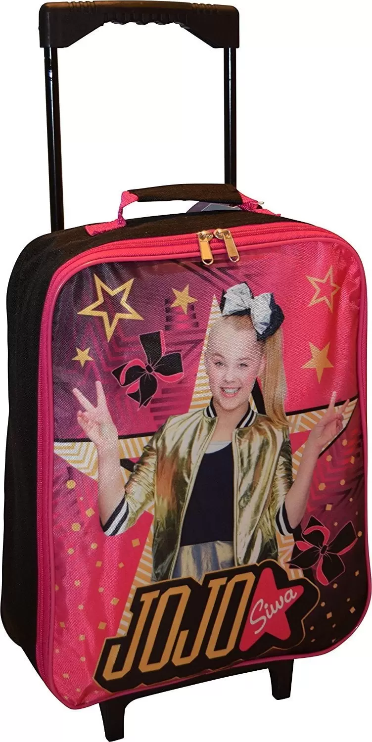 Nickelodeon Jojo Siwa Girl's 15 Collapsible Wheeled Pilot Case - Rolling Carry-on Luggage