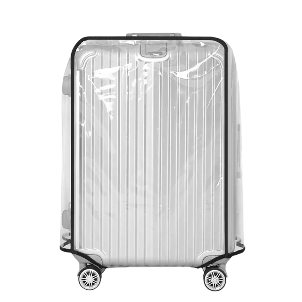 Niovtt Luggage Cover Transparent Trolley Case Cover for Wheeled Suitcase (26inch)