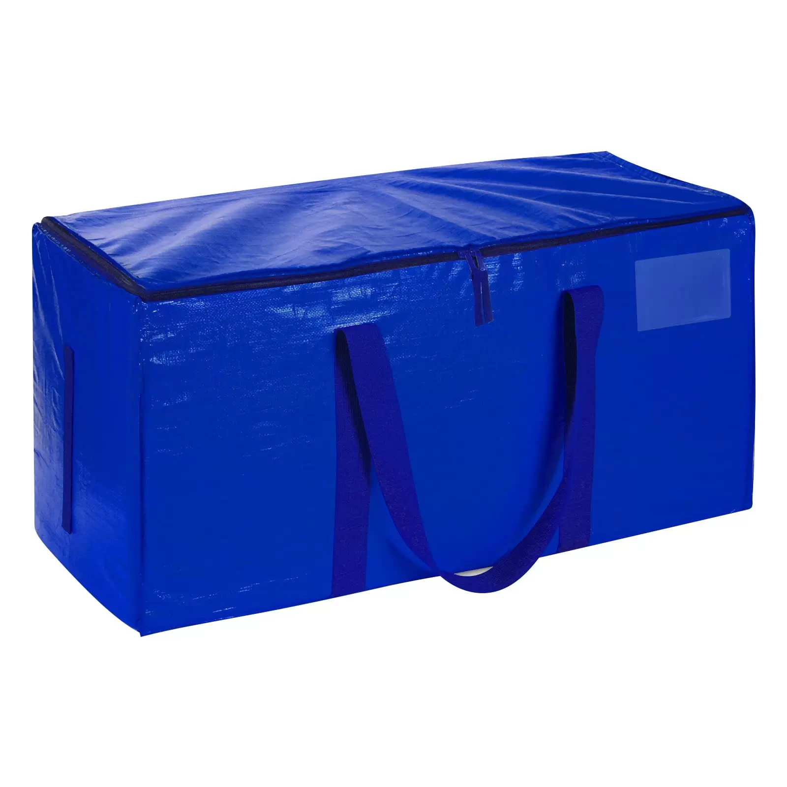 Nomeni Storage Containers Oversized Moving Bag with Zipper and Carry Handle Heavy Duty Storage Bag for Space Saving Closet Organizers and Storage Blue