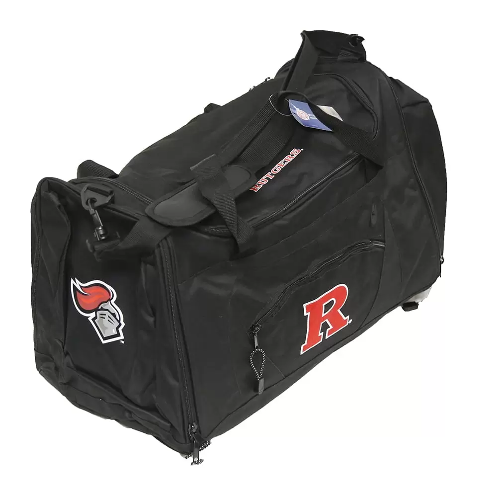 Northwest Ncaa Rutgers Scarlet Knights Roadblock Duffel Bag- Black