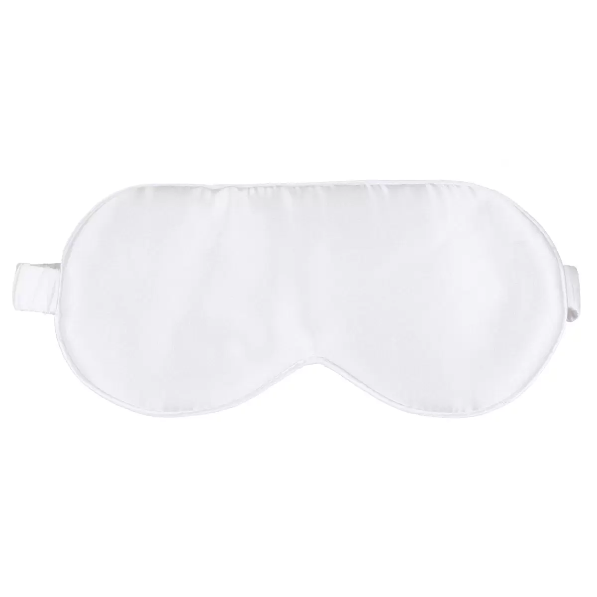 OUNONA 1Pc Silk Sleeping Eyeshade Comfortable Eye Mask Breathable Blindfold Night Eye Patch for Men Women (White)