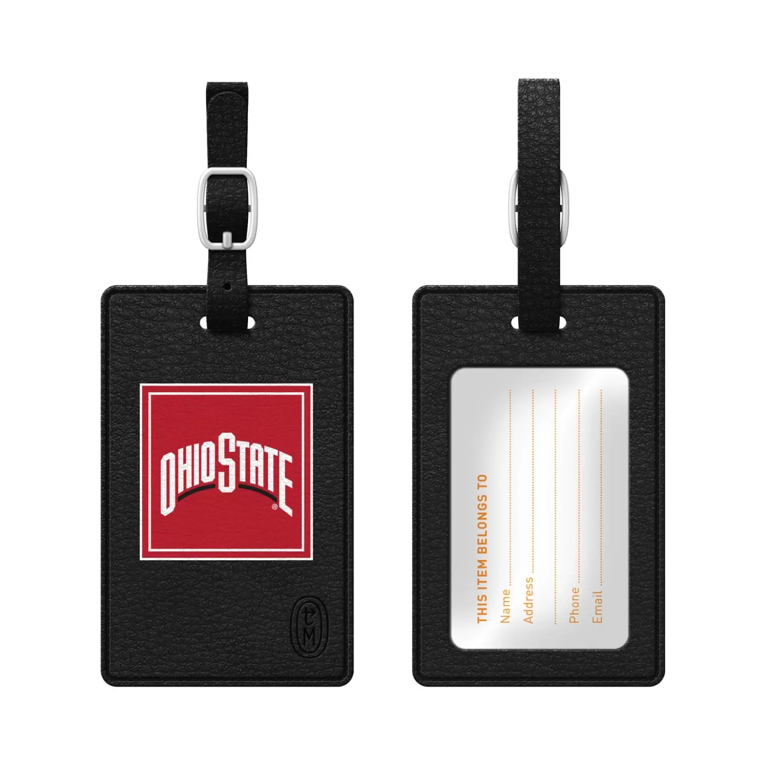 Ohio State University V2 Black Bag Tag. Classic V1